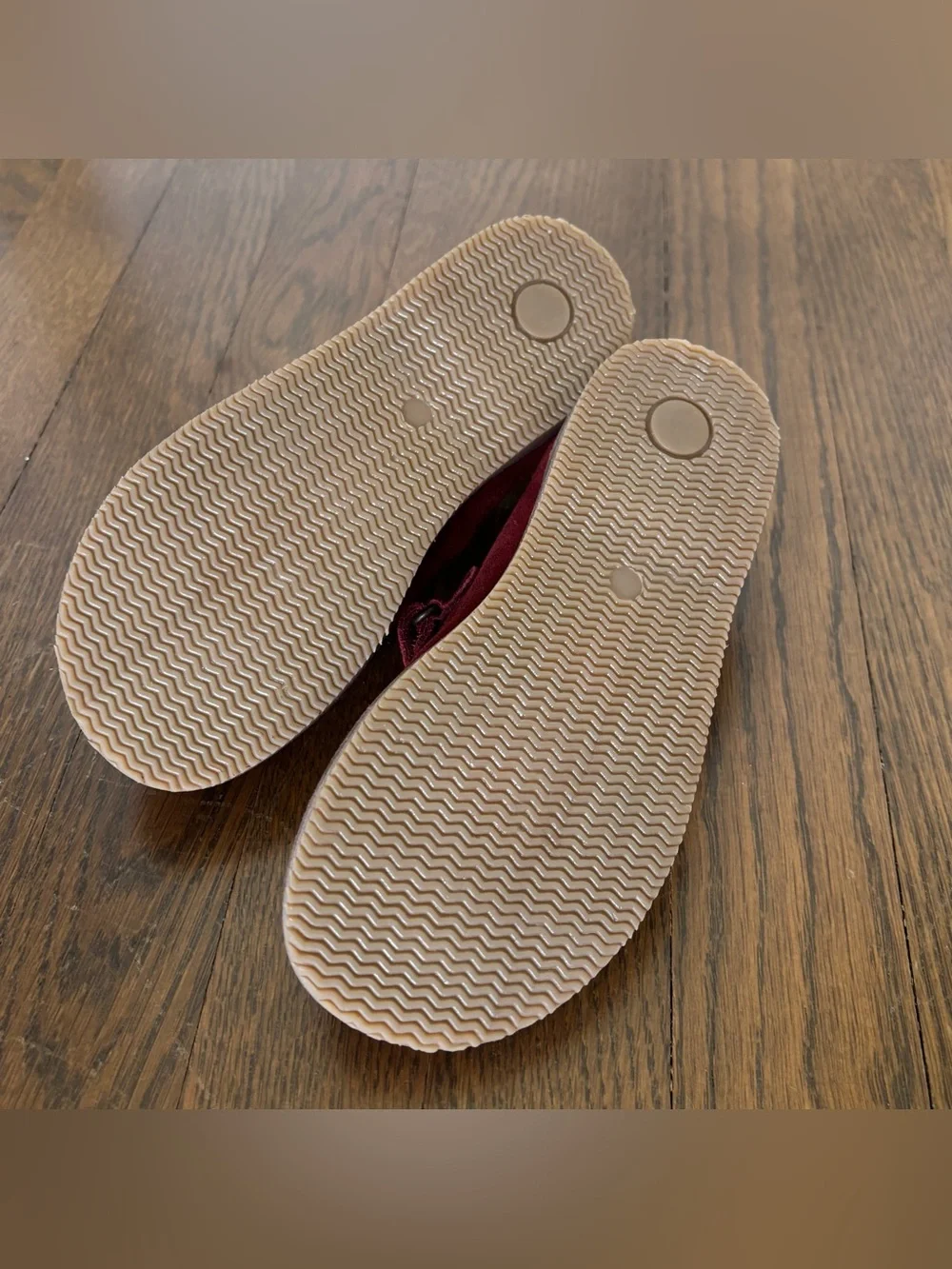 Mini Boden Girls Burgundy Suede Mary Janes